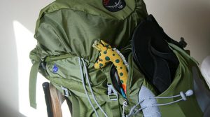 Backpack used as an emergency evacuation kit or a grab and go bag