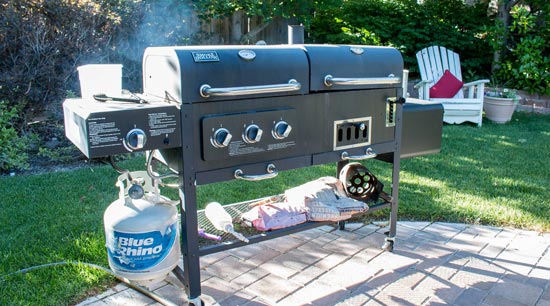 Barbecue safety gas grill location