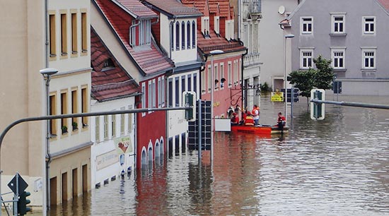 Rising stormwater causing home flooding