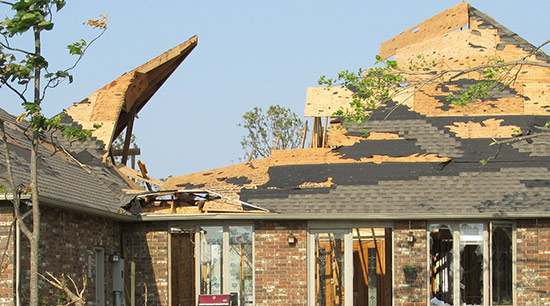 A tree fell on my house destroyed my roof and flooded everything