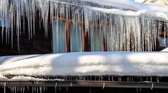 Winter home safety tips roof and gutter damage